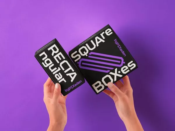 Product Box Mockups in Hands