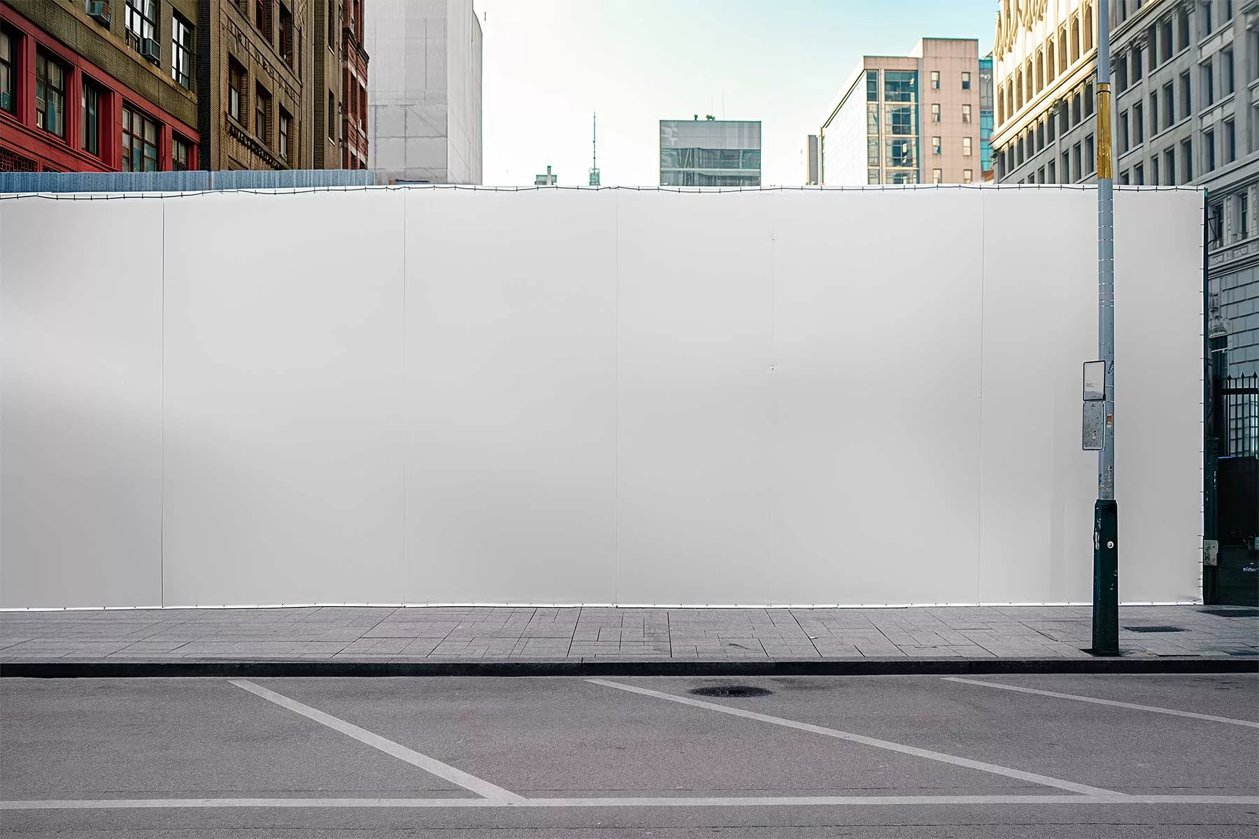 Urban Landscape Stretch Banner Mockup