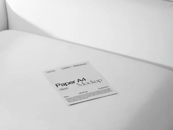 A4 Paper Mockup