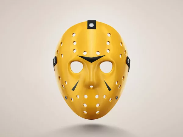 Free Hockey Face Mask Mockup