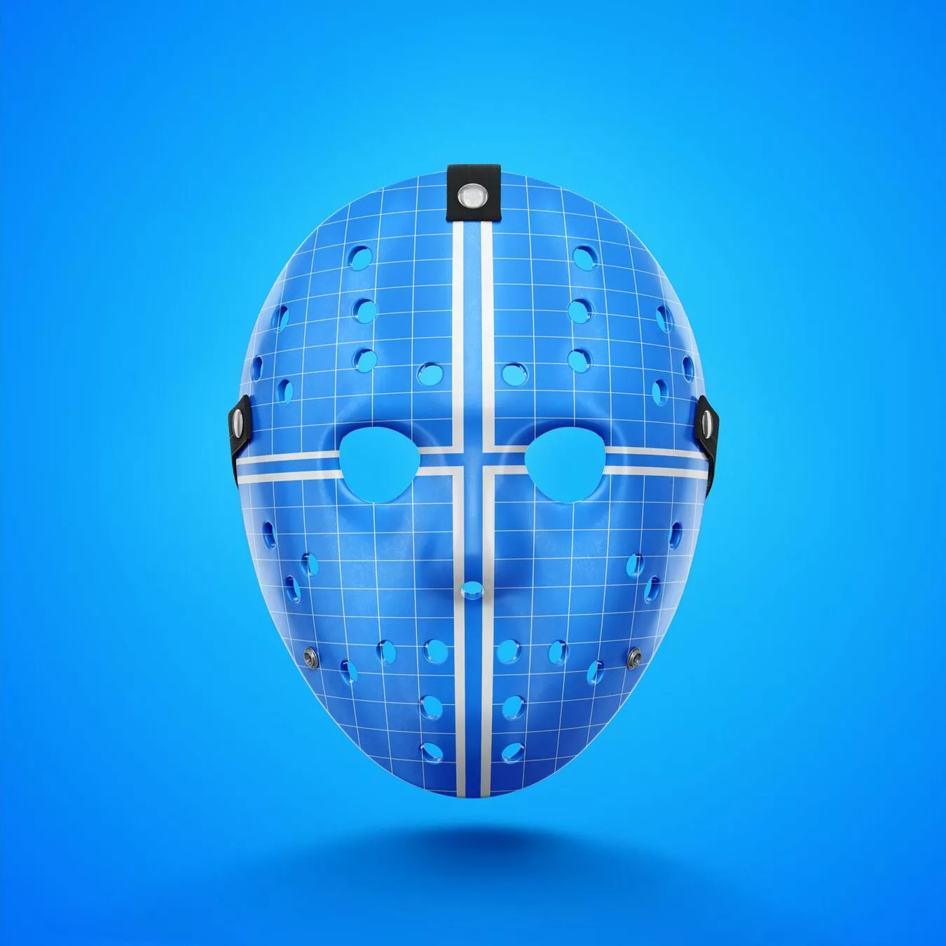 Free Hockey Face Mask Mockup