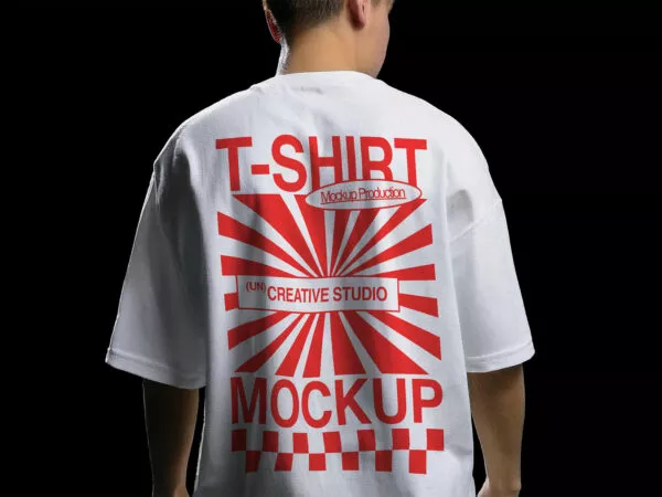 T-shirt Back PSD Mockup