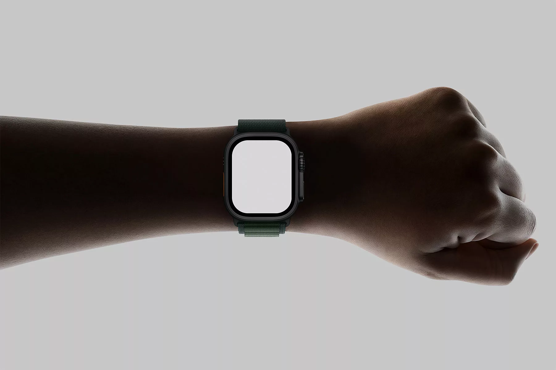 Apple Watch Ultra Mockup on a Wrist