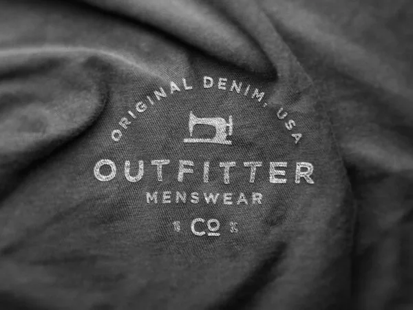 Authentic Fabric Logo Mockup