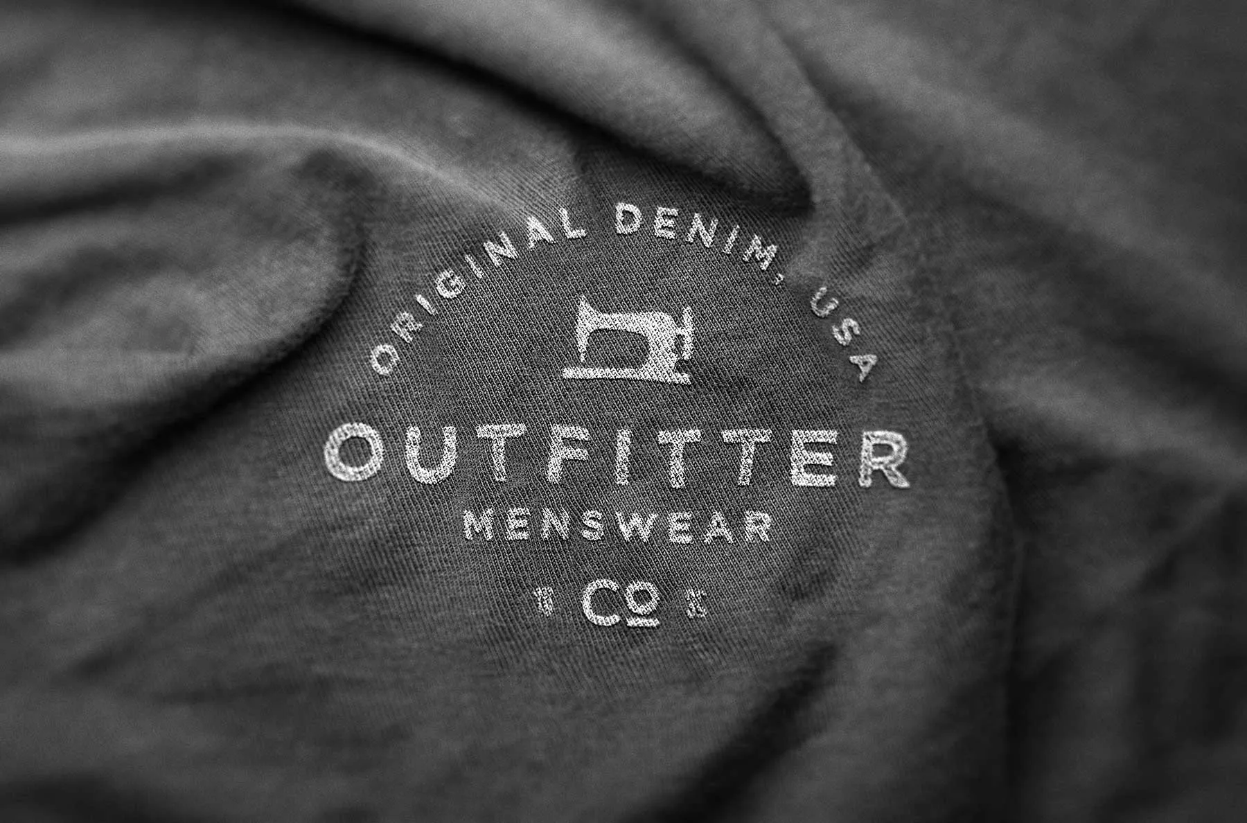 Authentic Fabric Logo Mockup