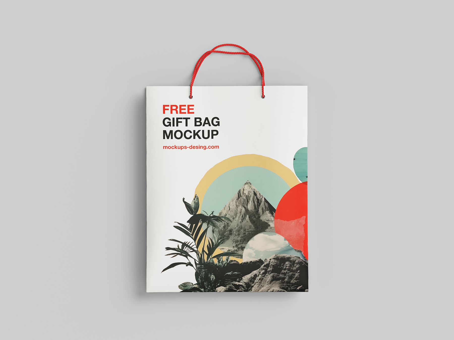 Folded Paper Bag Mockups