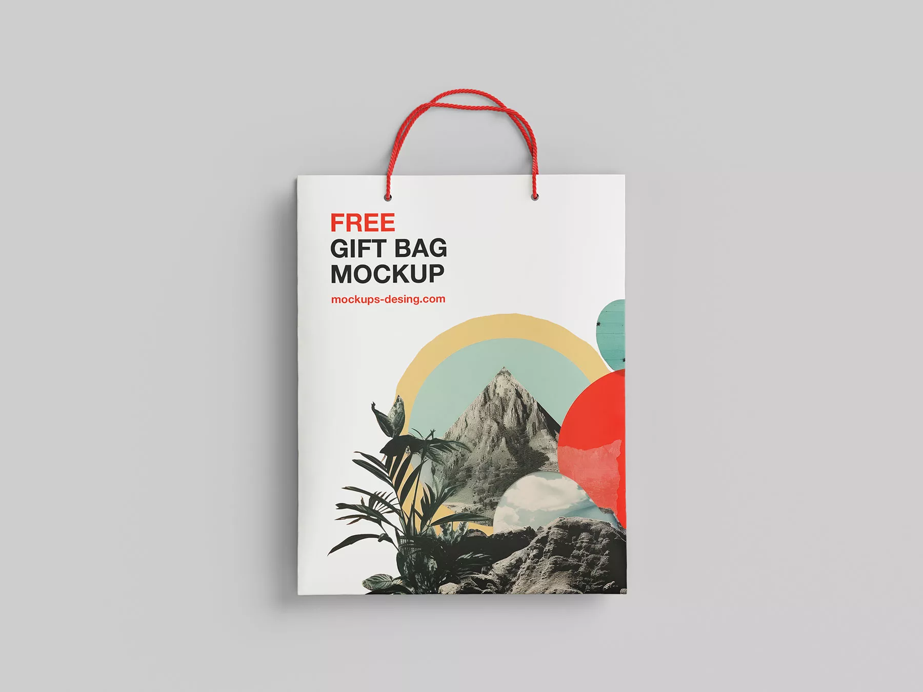 Folded Paper Bag Mockups