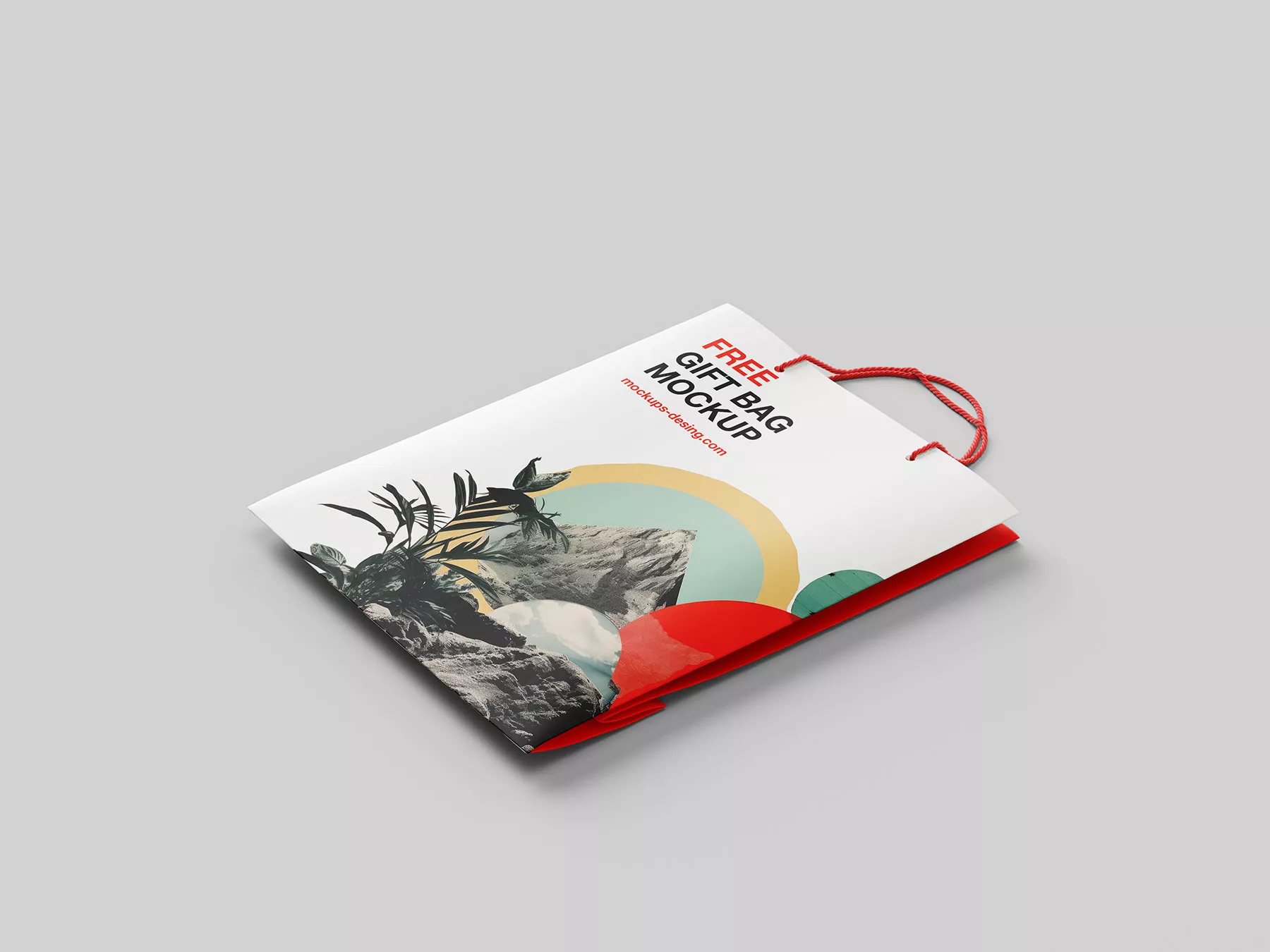 Folded Paper Bag Mockups