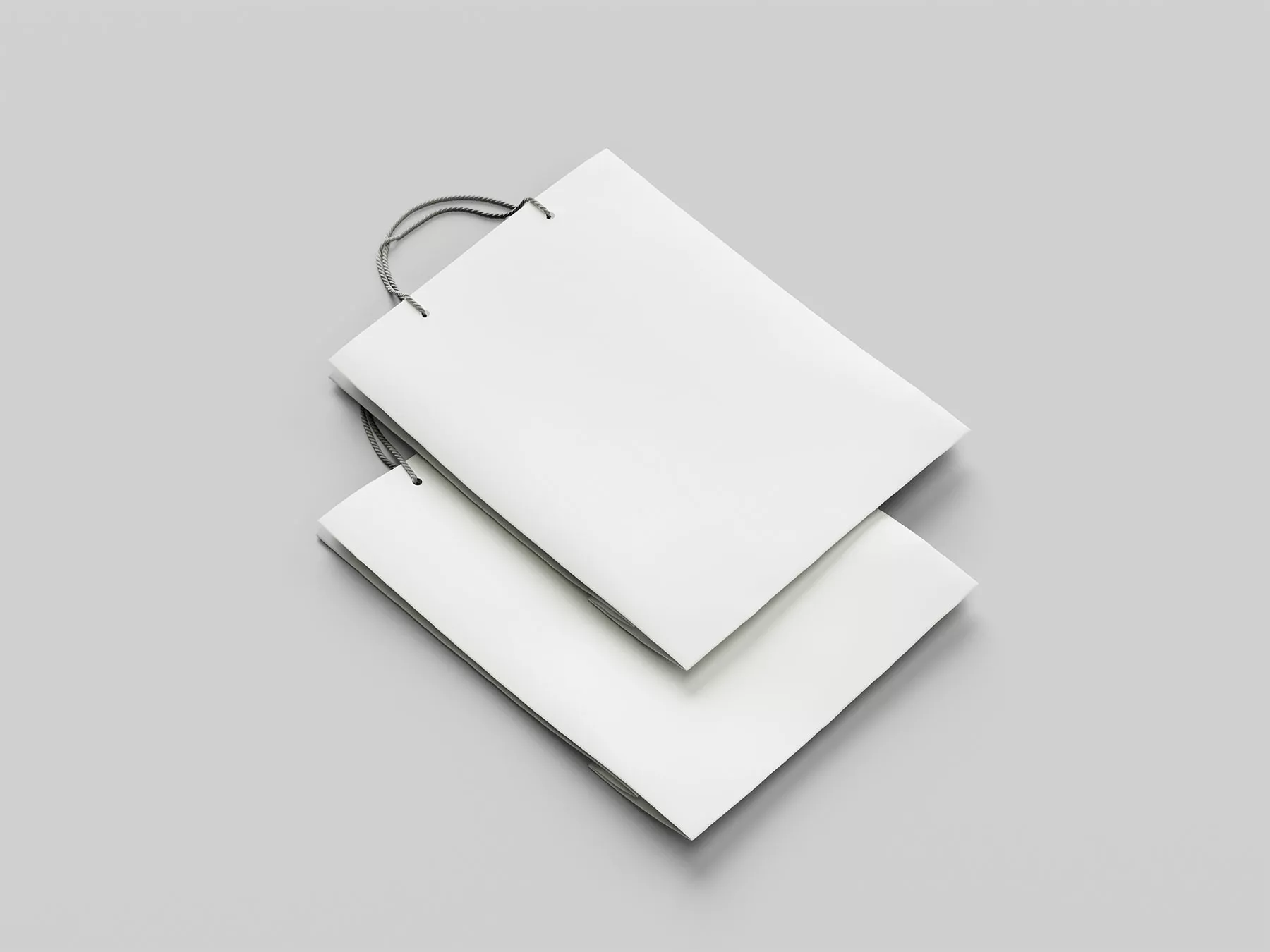 Folded Paper Bag Mockups