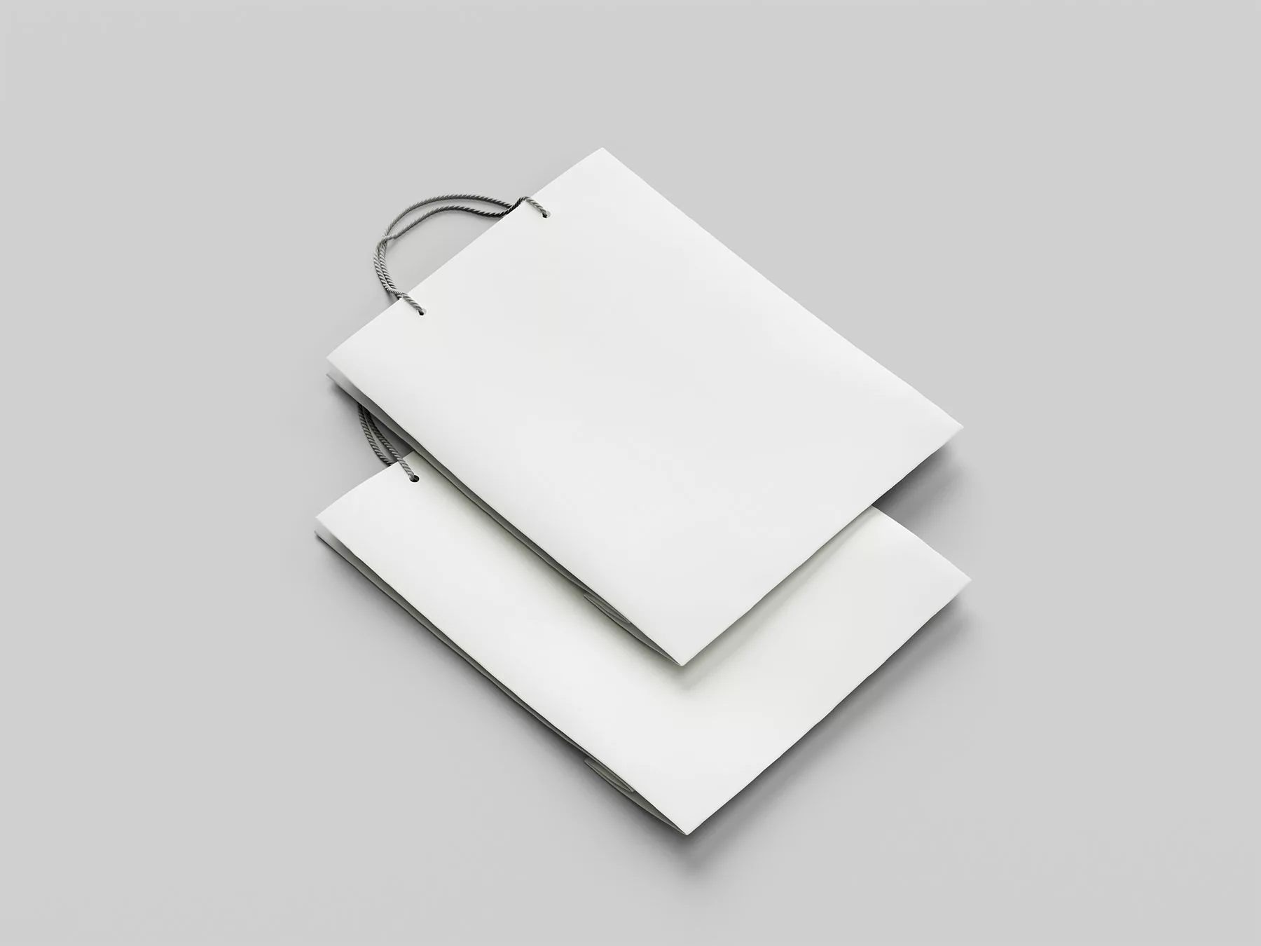 Folded Paper Bag Mockups
