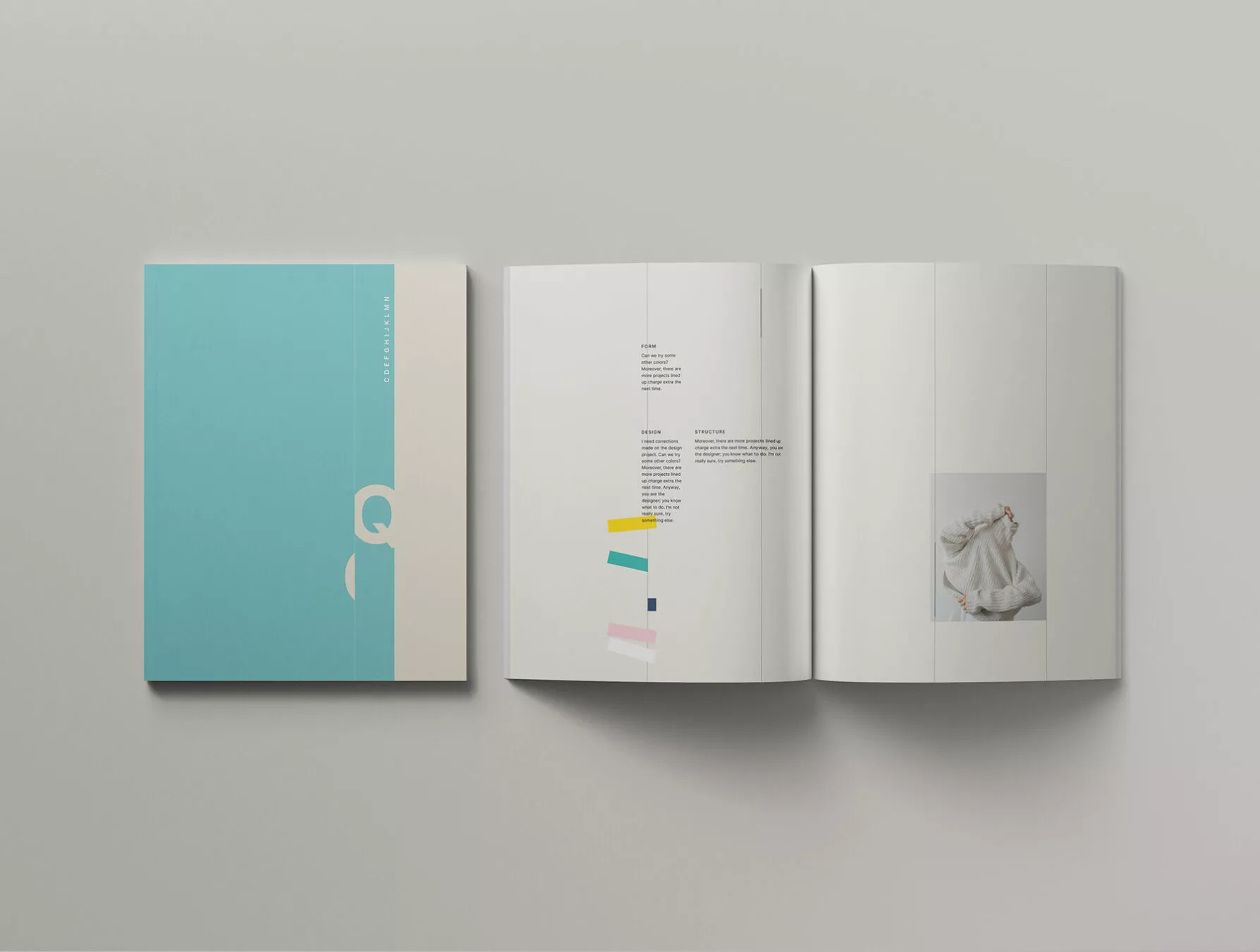 Letter Magazine PSD Mockup