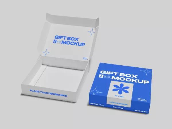 Open Box Mockup Set