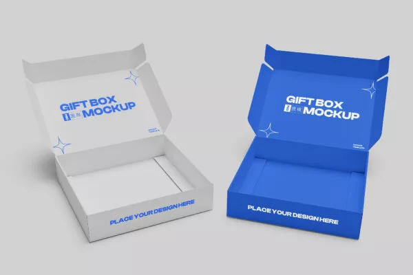 Open Box Mockup Set | Free Mockup