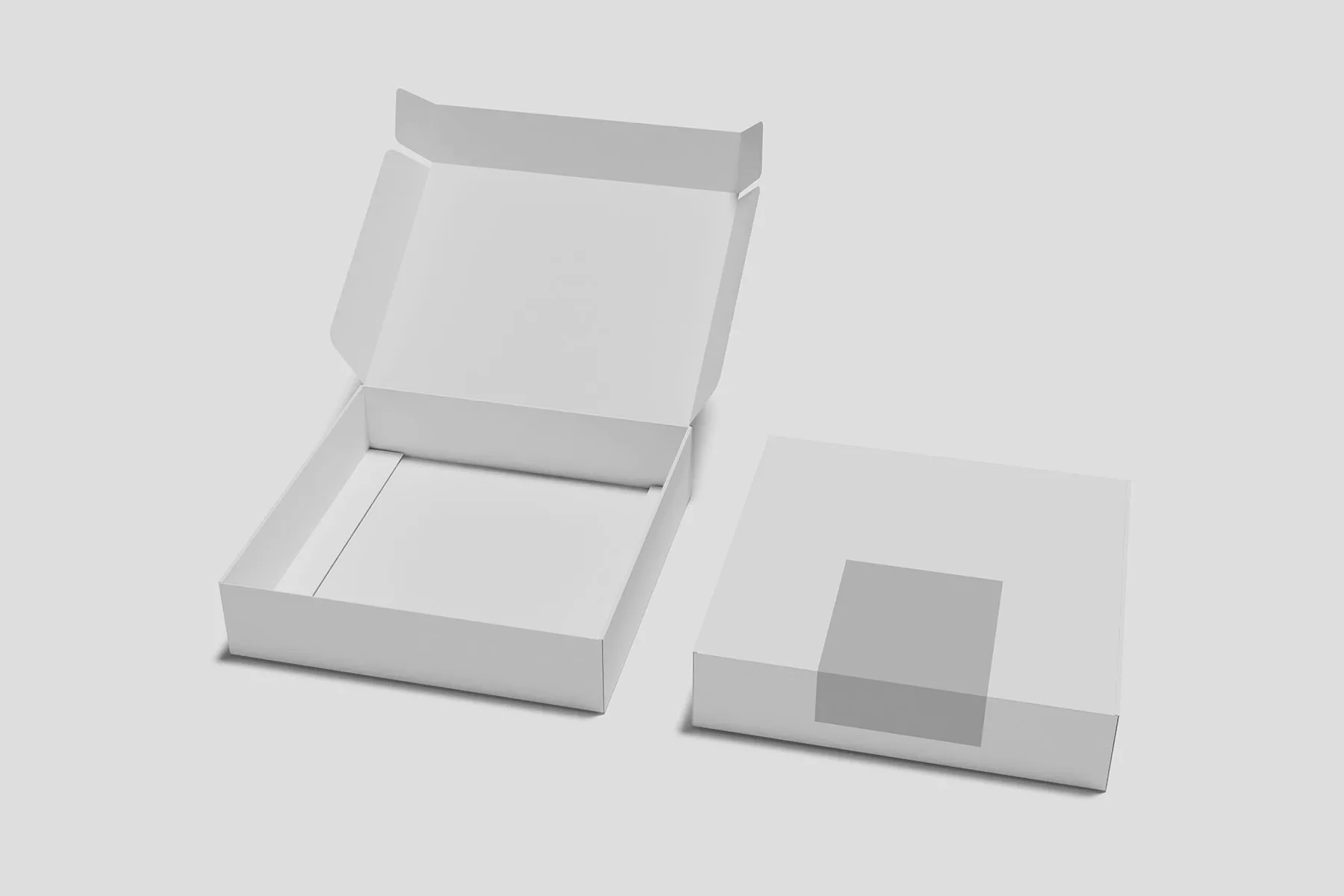 Open Box Mockup Set