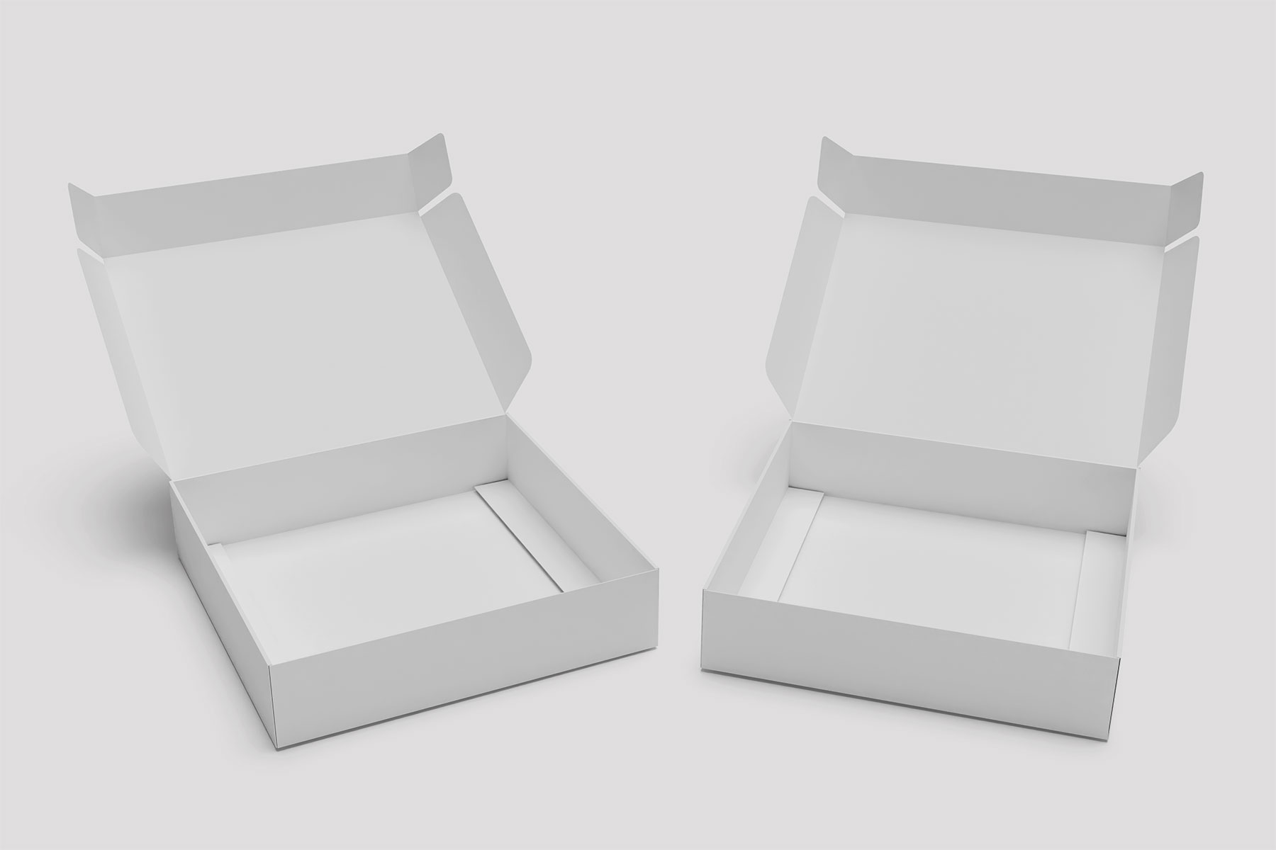 Open Box Mockup Set