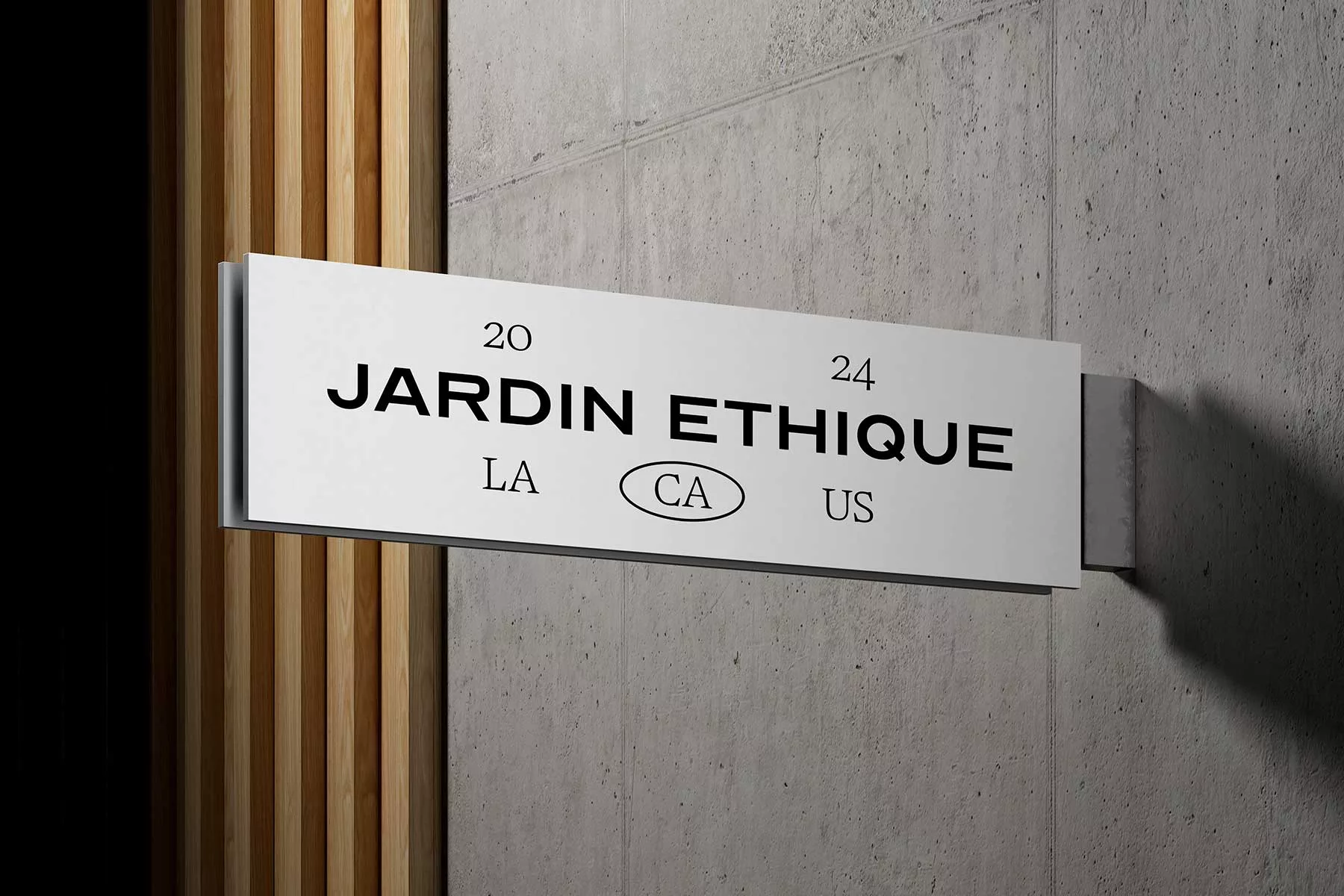 Outdoor Store Sign Free Mockup (Wall Mounted)
