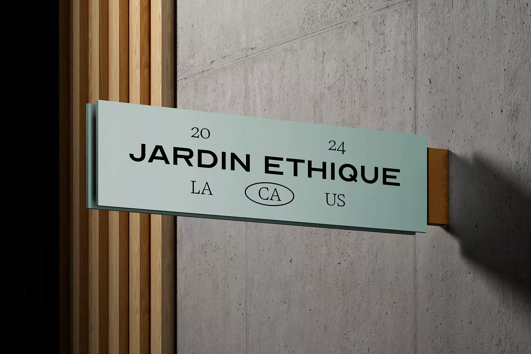 Outdoor Store Sign Free Mockup (Wall Mounted)