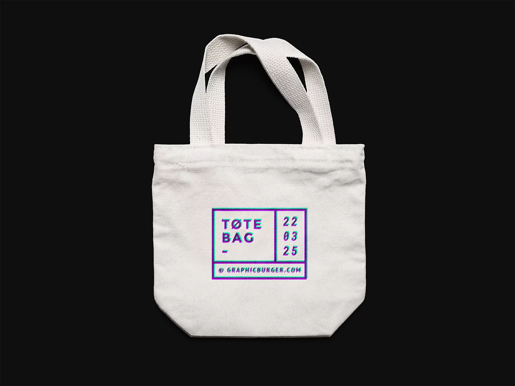 Small Canvas Tote Bag Mockup