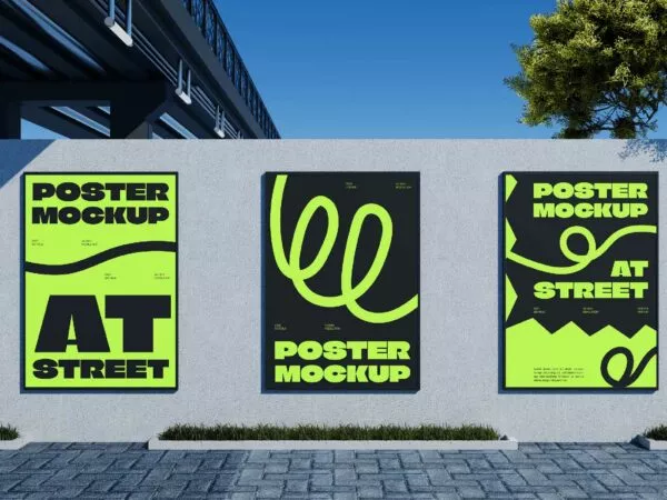 Street Posters Free Mockups