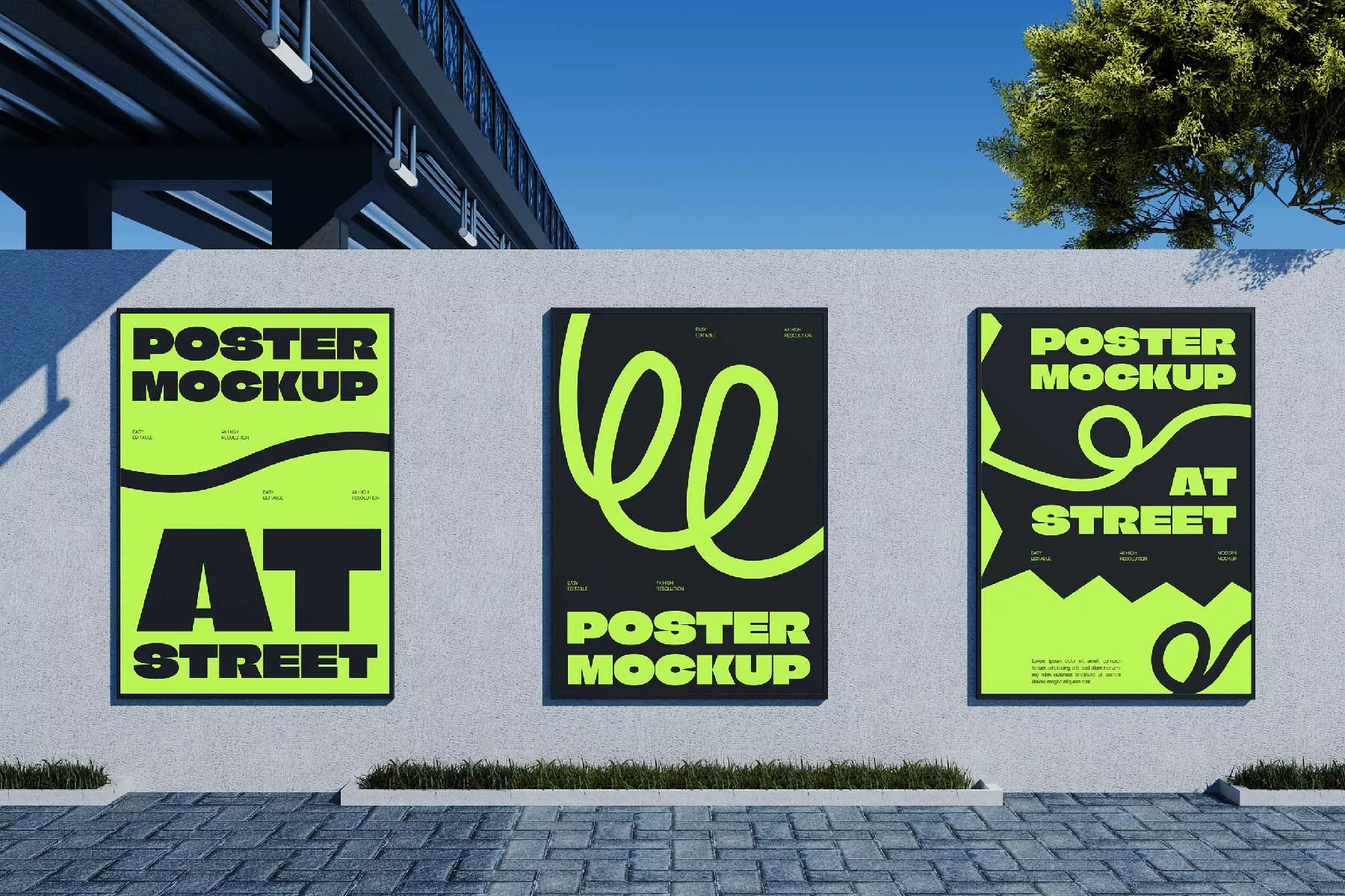 Street Posters Free Mockups