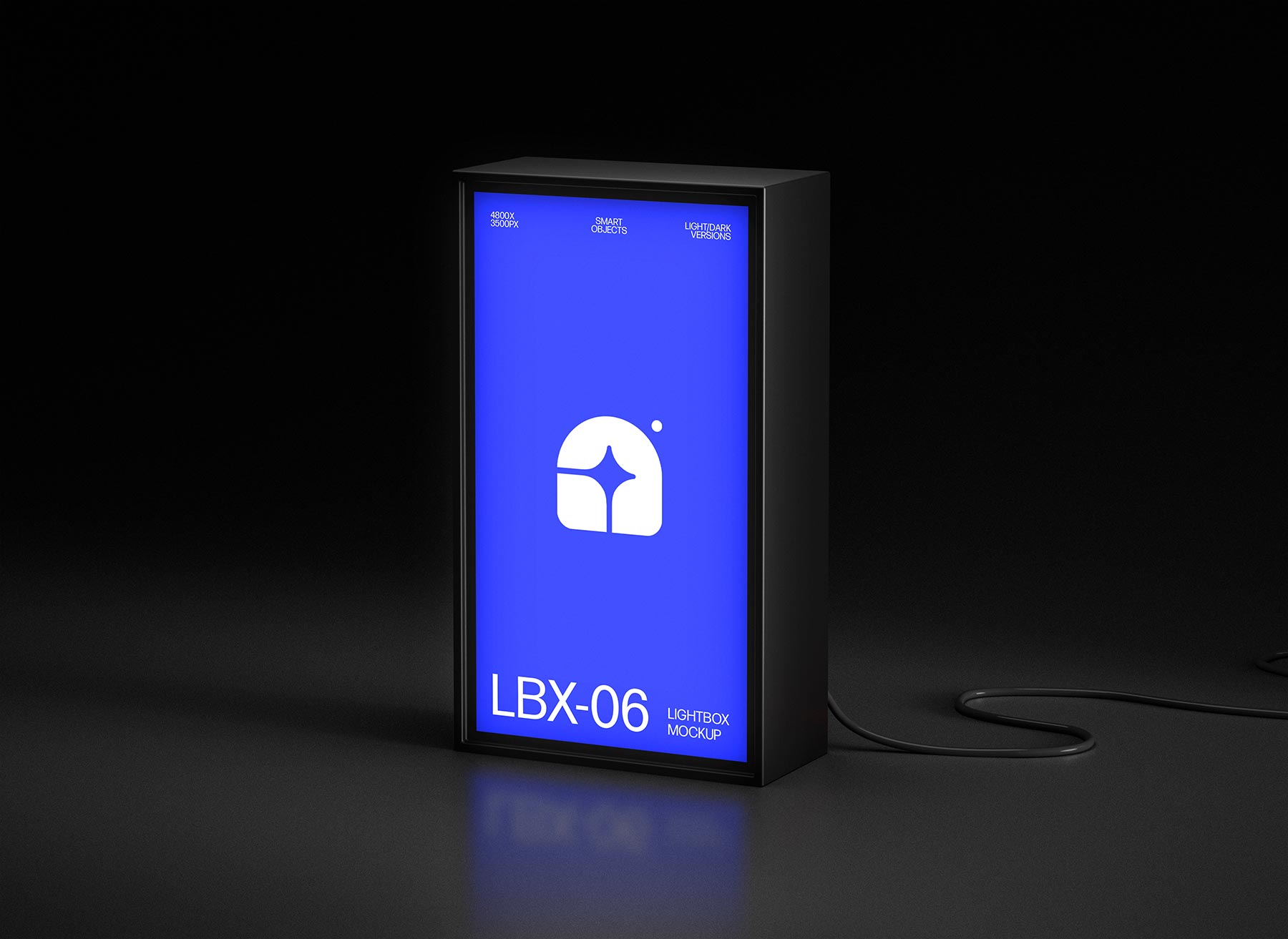 Vertical Lightbox Signage Mockup