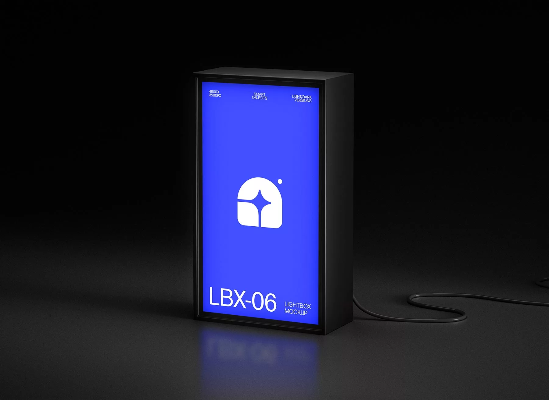 Vertical Lightbox Signage Mockup