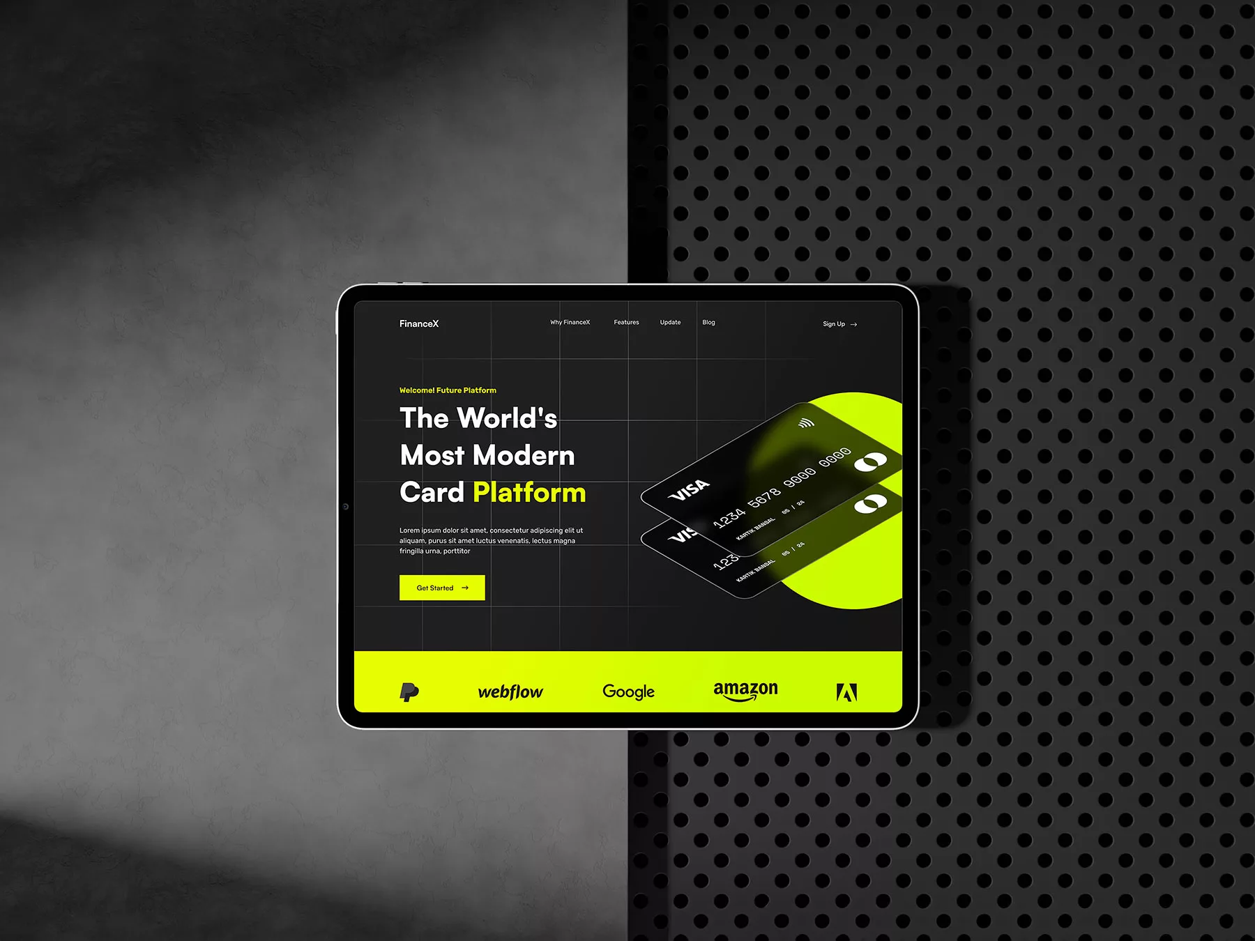 iPad Pro Tablet Mockup PSD Scene