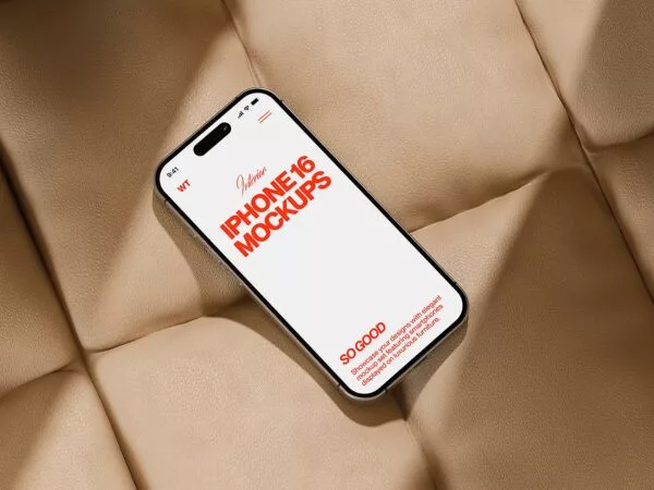 iPhone Mockup PSD Scene