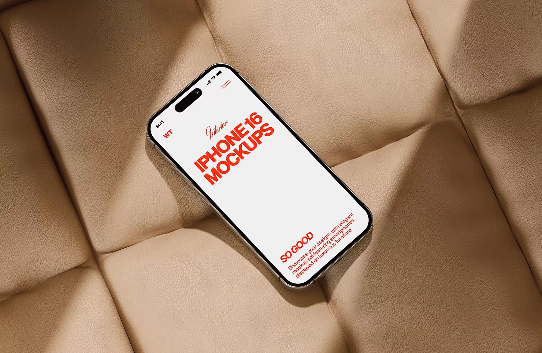 iPhone Mockup PSD Scene