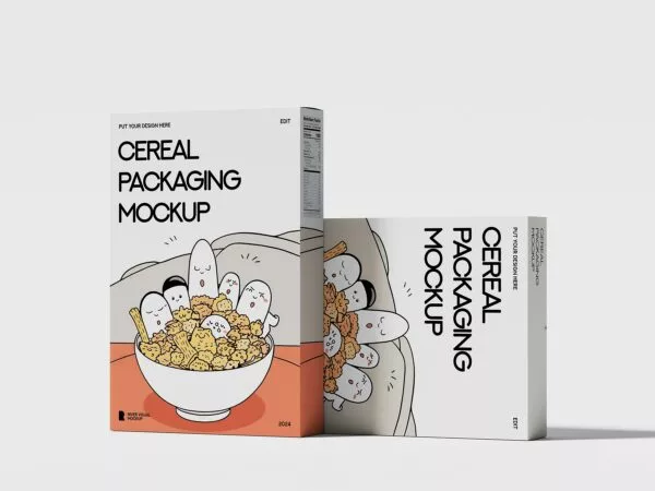 Branding Cereal Box Mockup