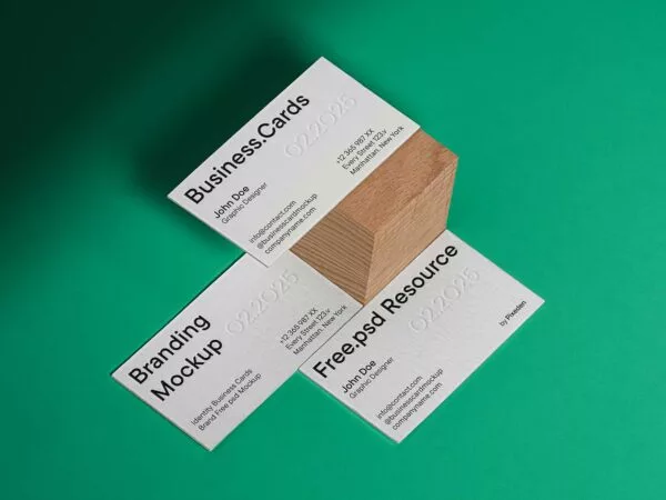 Business Card Branding Identity Mockup
