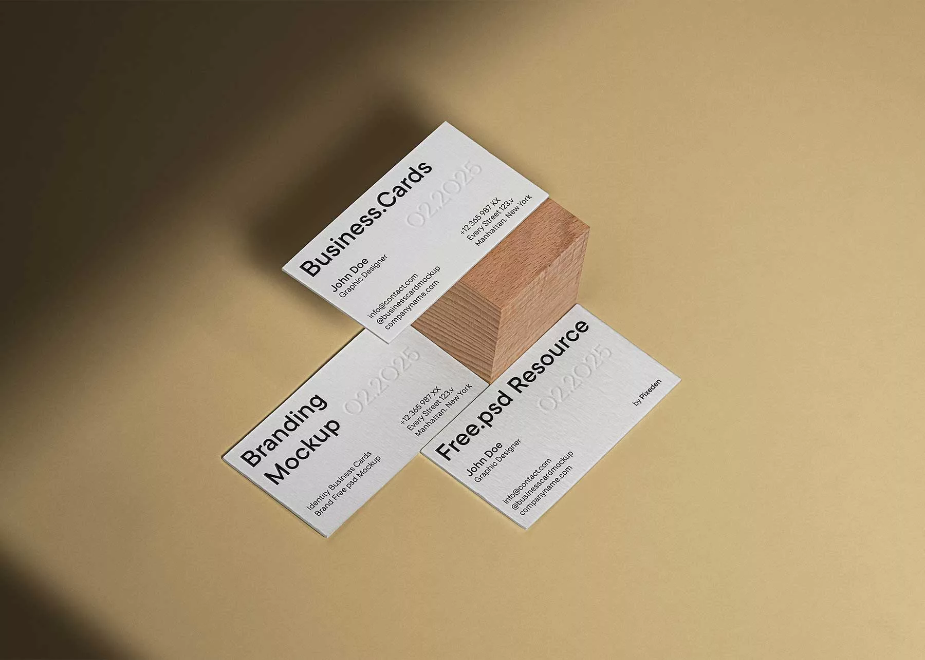 Business Card Branding Identity Mockup