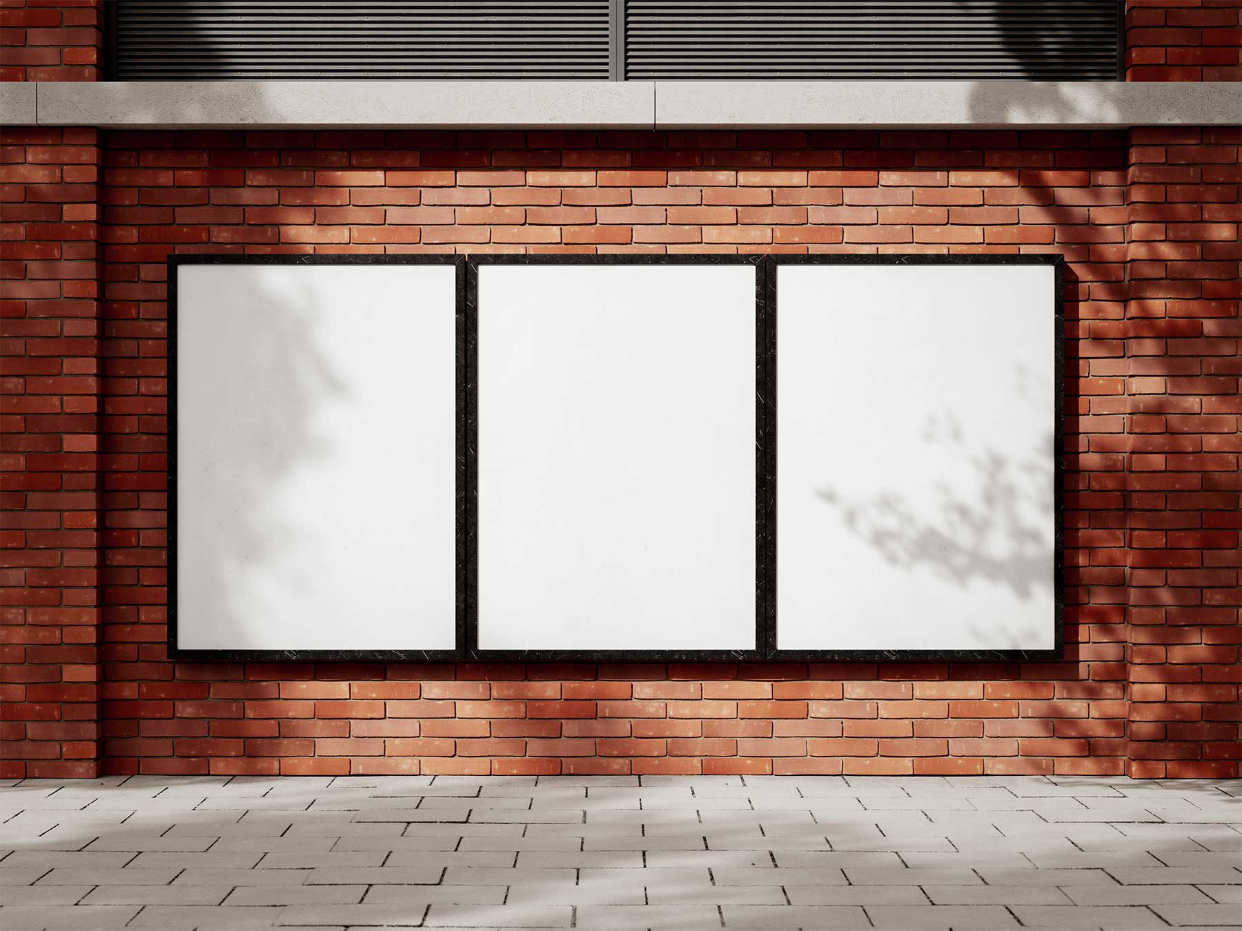 Citylight Poster Free Mockups (PSD)