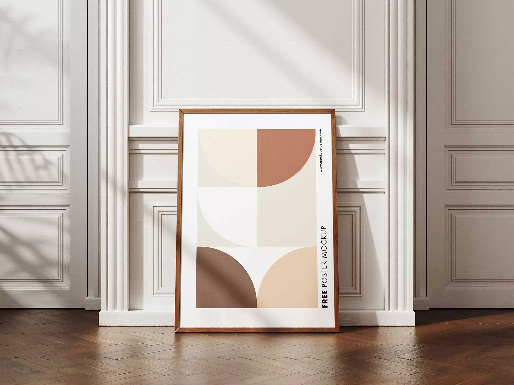 Framed Poster Mockups on Decorative Wall