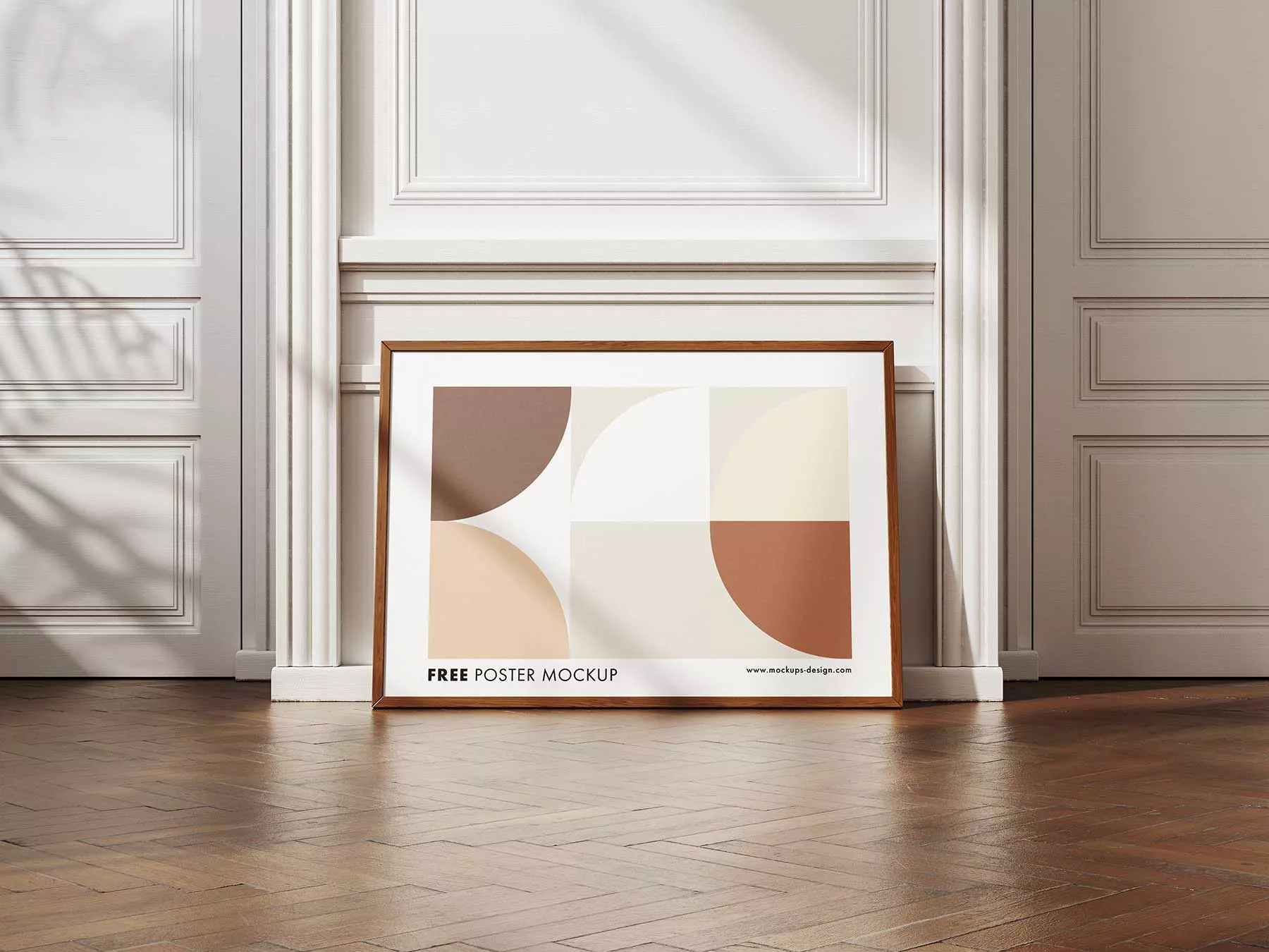 Framed Poster Mockups on Decorative Wall