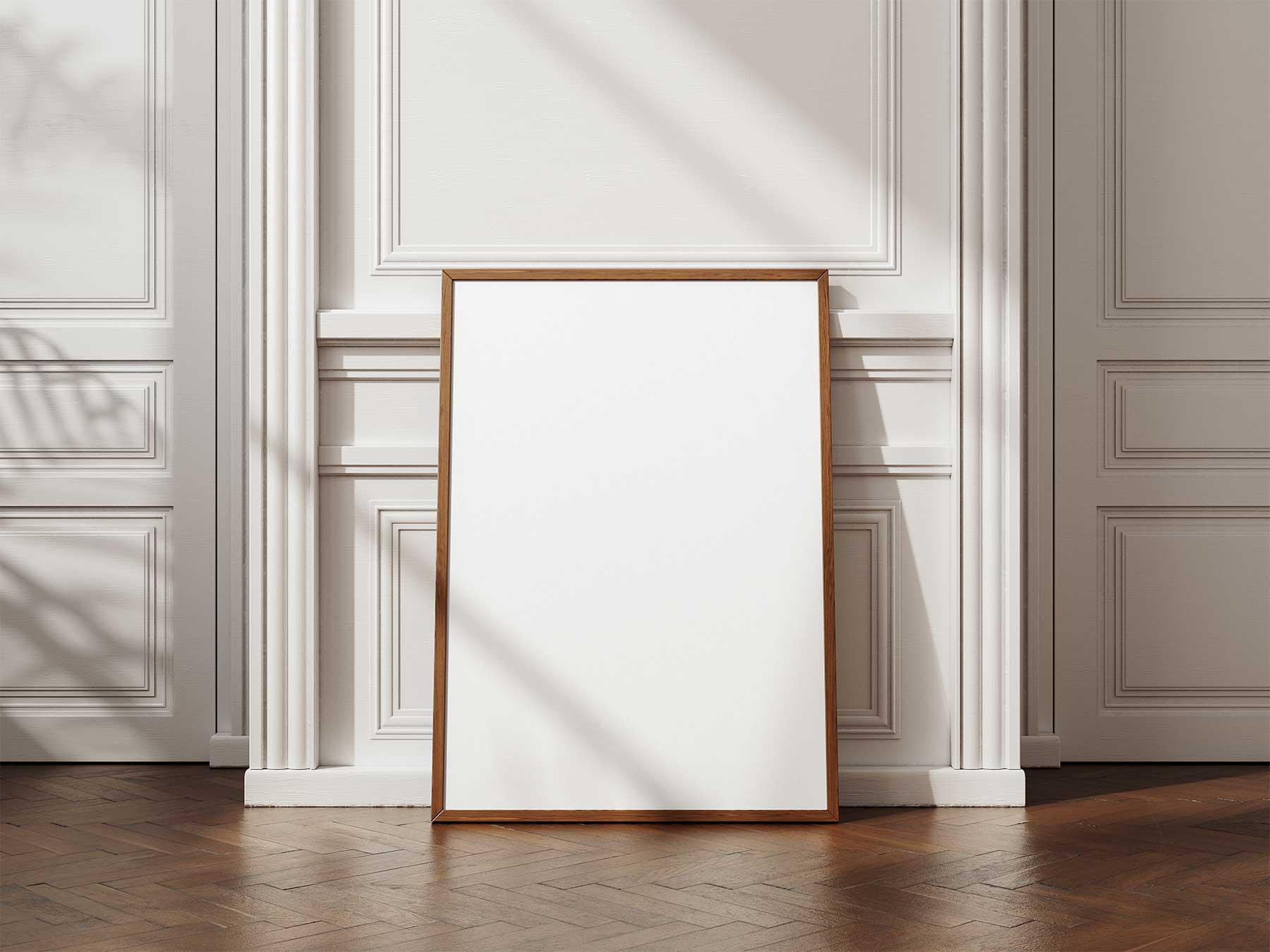 Framed Poster Mockups on Decorative Wall