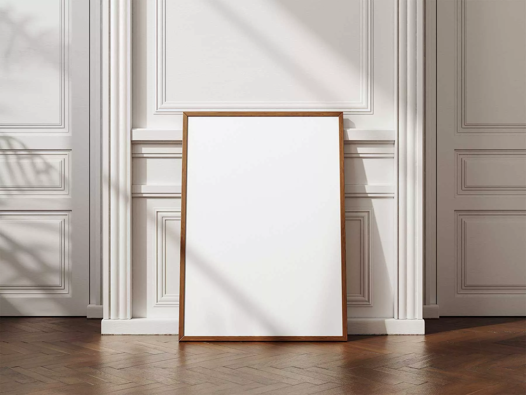 Framed Poster Mockups on Decorative Wall