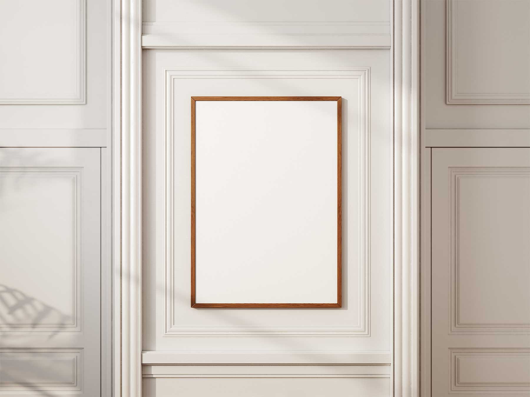 Framed Poster Mockups on Decorative Wall