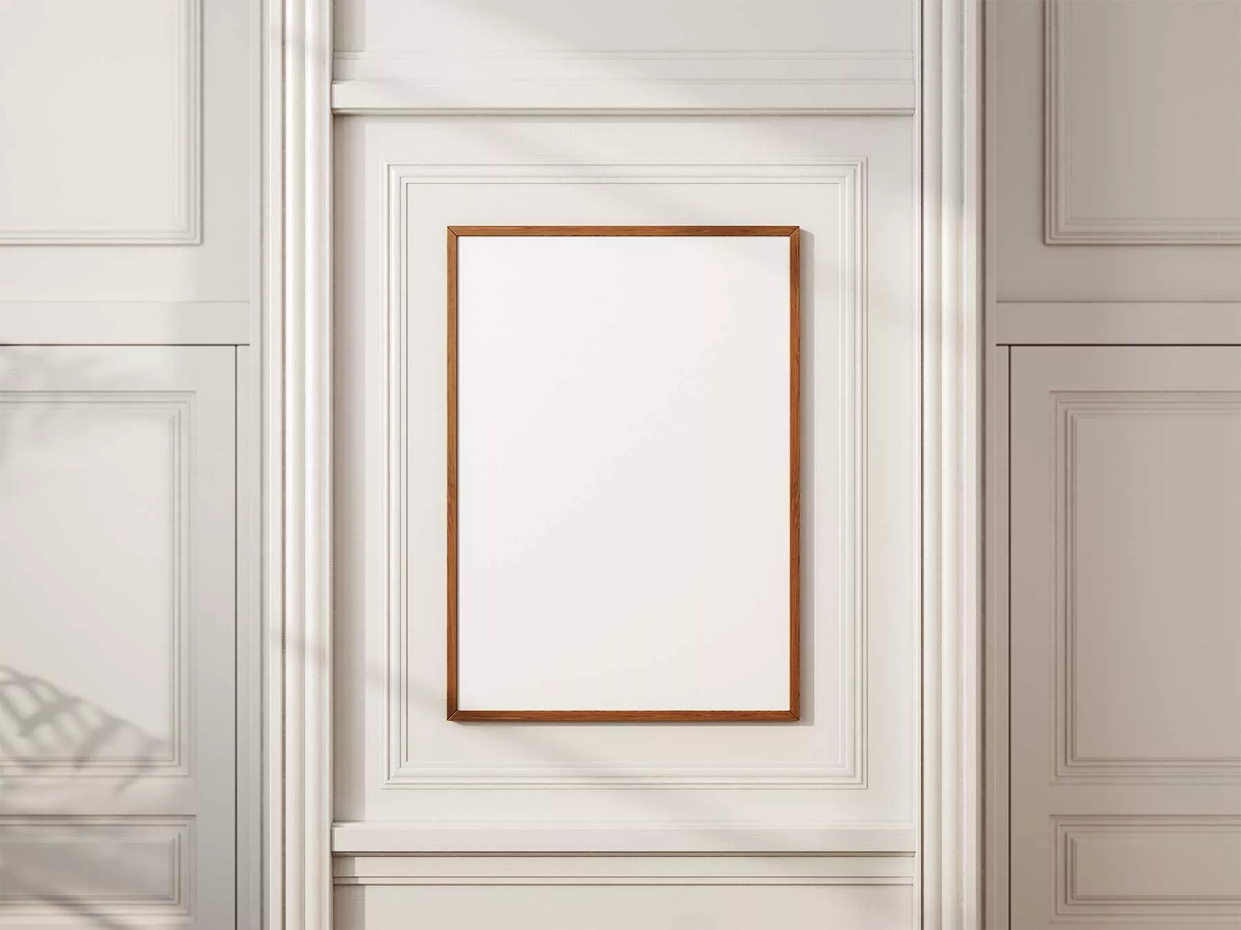 Framed Poster Mockups on Decorative Wall