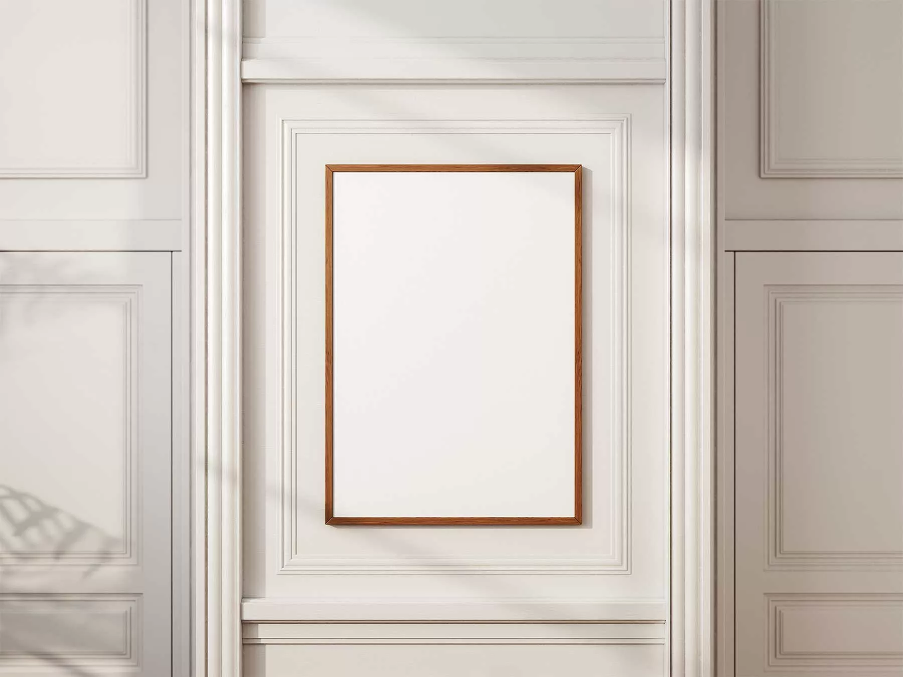 Framed Poster Mockups on Decorative Wall