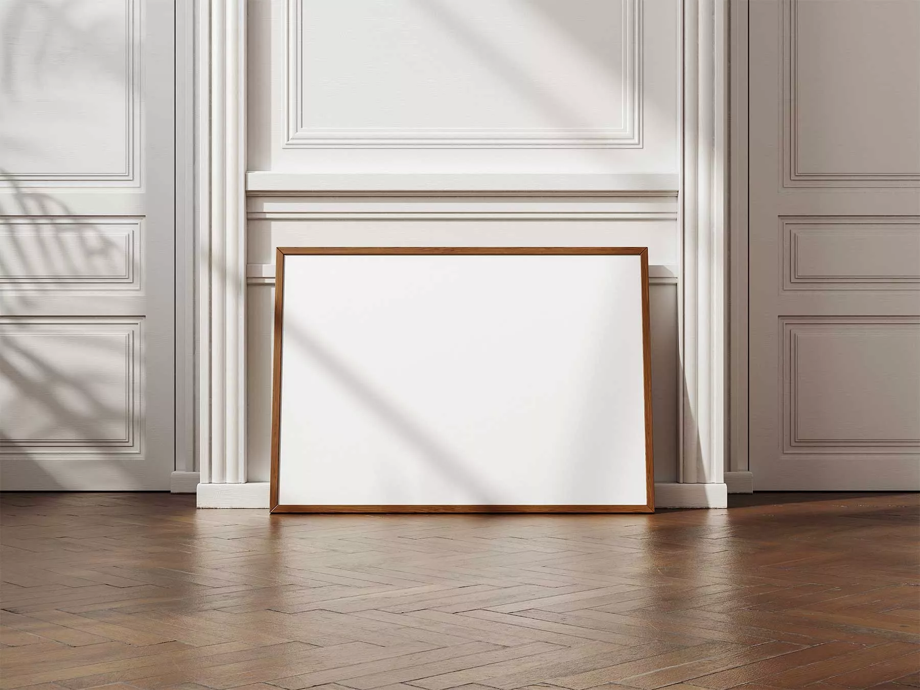 Framed Poster Mockups on Decorative Wall