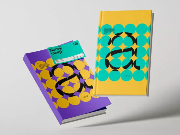 Free Book Mockup (Softcover and Hardcover)