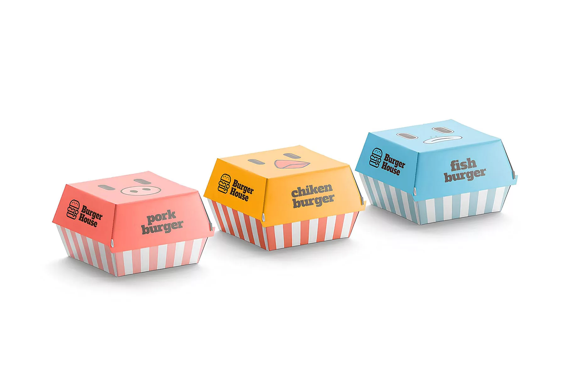 Free Burger Box Mockup