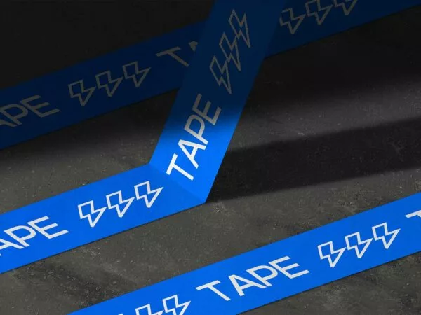 Free Tape Branding Mockup
