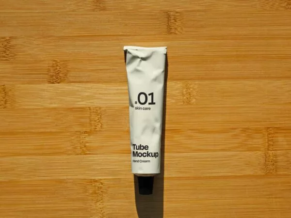 Hand Cream Cosmetic Tube Mockup
