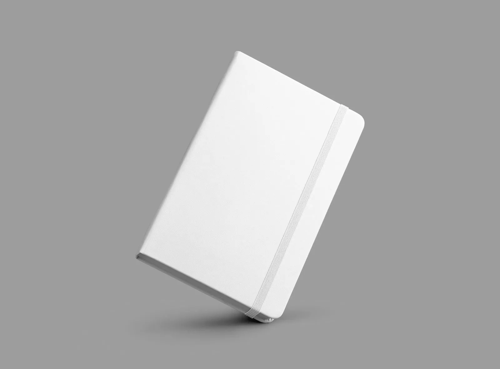 Mockup of Hard Cover Notebook with Band