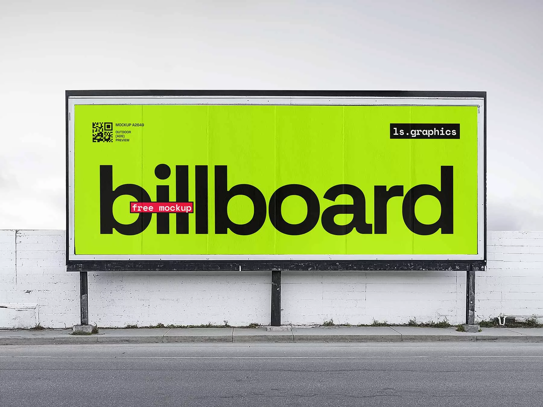 Outdoor Advertising Billboard Mockup
