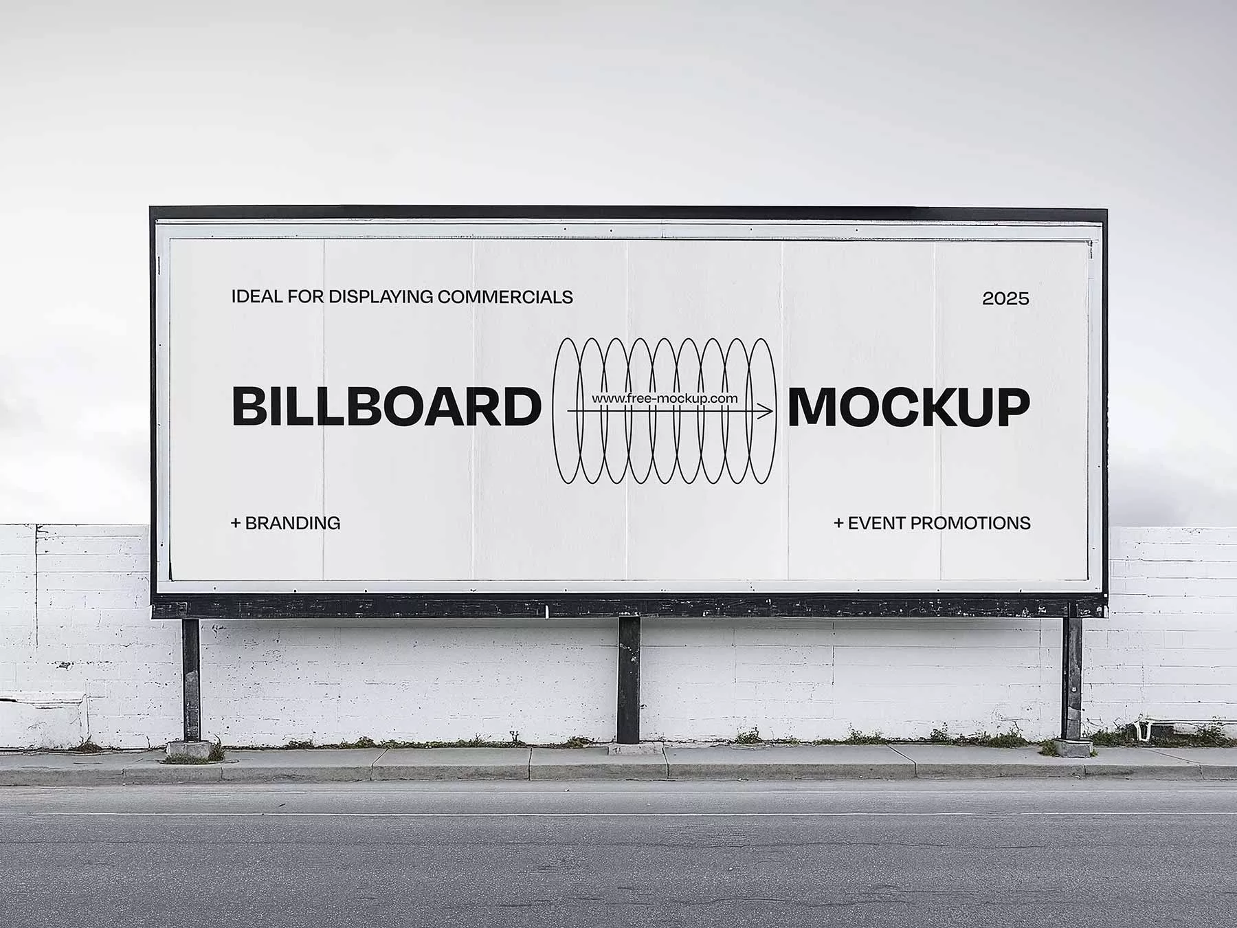 Outdoor Advertising Billboard Mockup