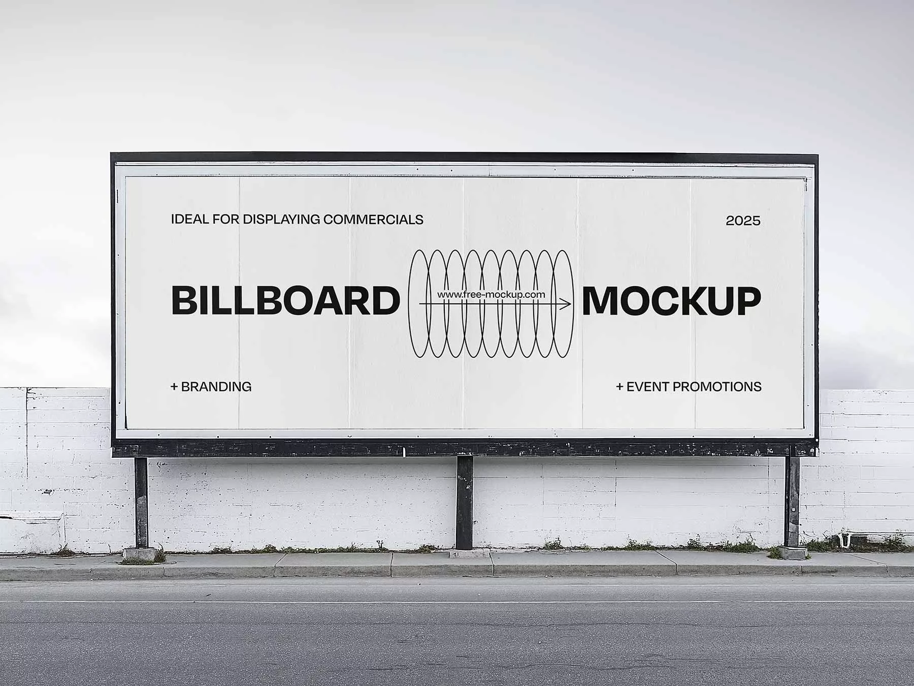 Outdoor Advertising Billboard Mockup