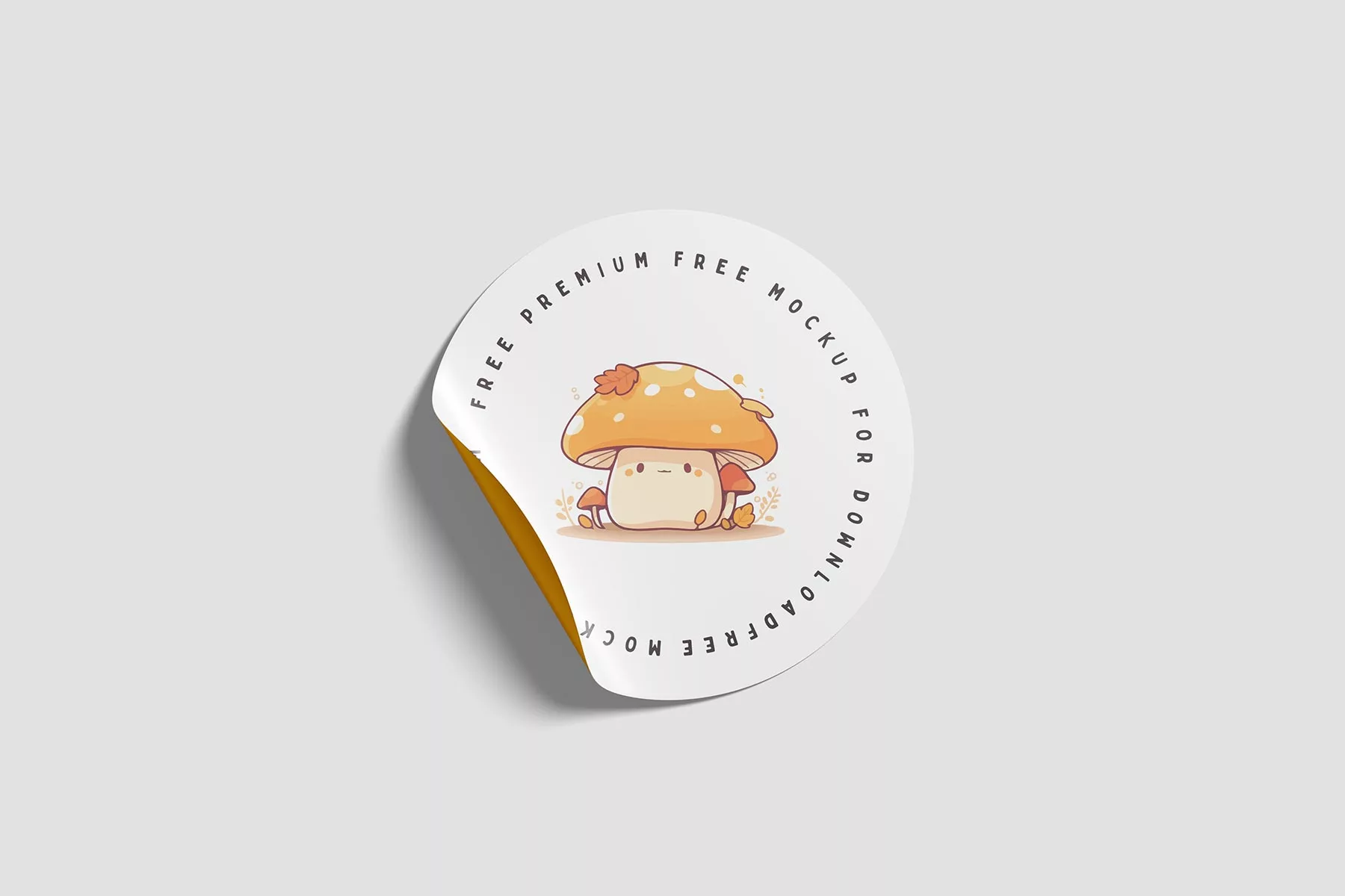 Round Sticker Mockup Set